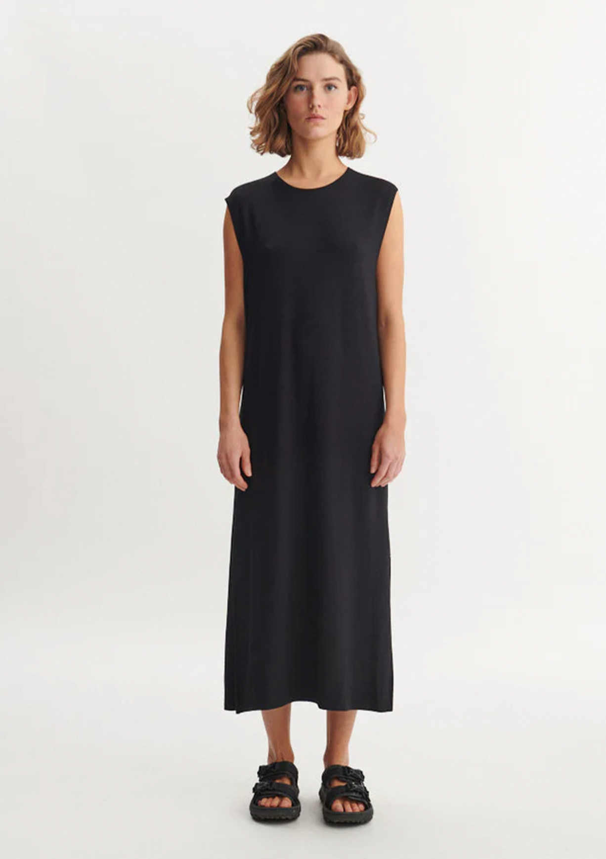 Basic Apparel Sadie Tank Dress Dresses 001 Black
